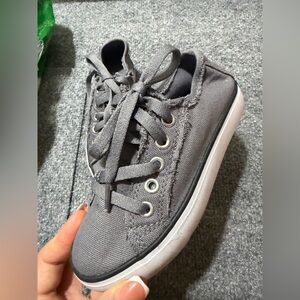Gray Canvas Sneakers